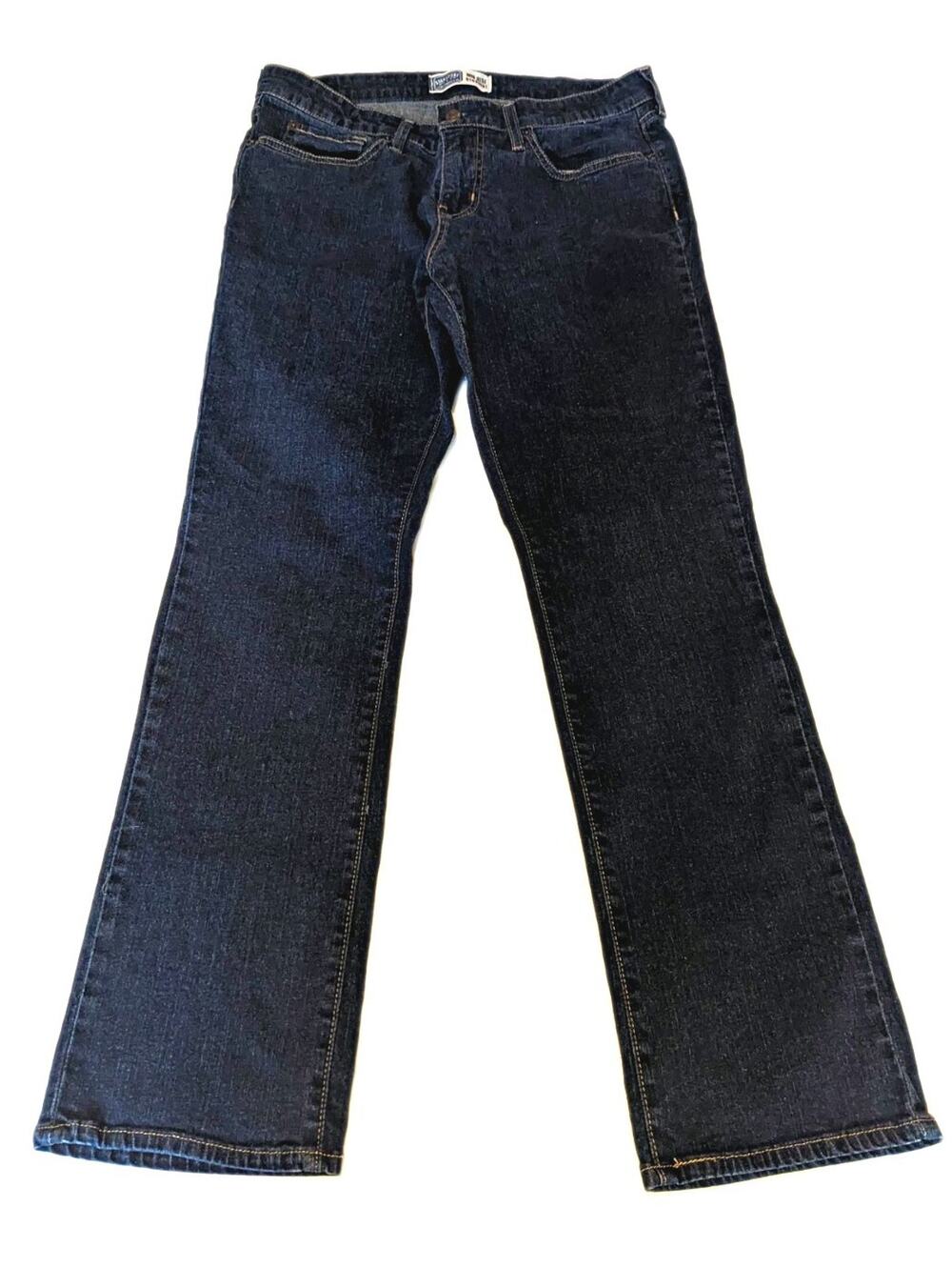 Signature by Levi Strauss & Co Mid Rise Straight Dark Wash Jeans Excellent Cond